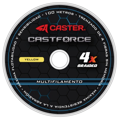 Multifilamento Caster Castforce 4x 0.20mm 13,2kg 29lb Pack 6 Unidades 100m