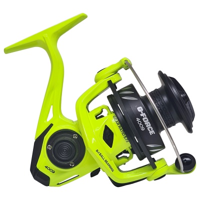 Reel Frontal Caster G-Force 4009 Neon Yellow 9 Rulemanes Edición Limitada