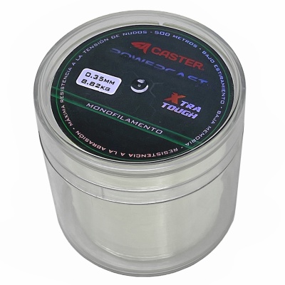 Monofilamento Caster Powercast Nylon 0.30mm 7,32kg 16,1lb Bobina 500m - Transparente